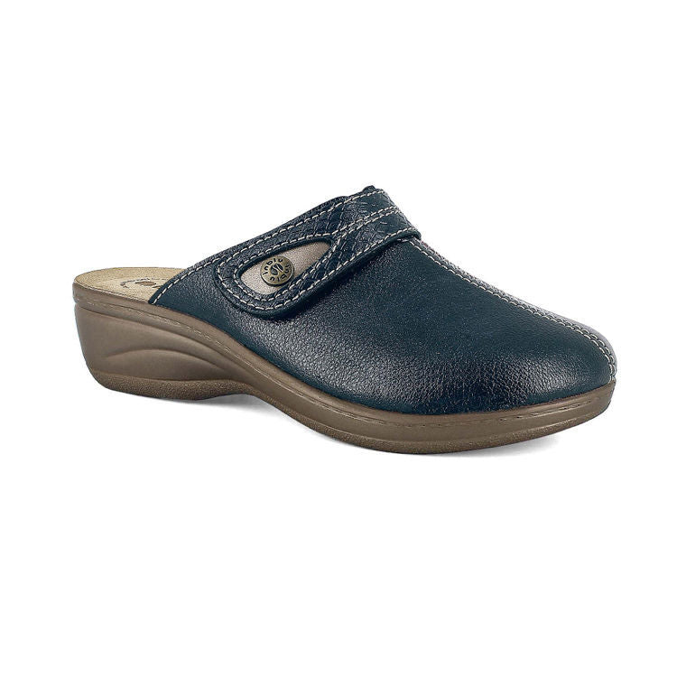 Inblu LY61, Pantofole Donna Con Chiusura A Strappo - Blu, Canna Fucile