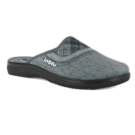 Inblu DG11 Pantofole Da Uomo con Stampa - Grigio, Blu