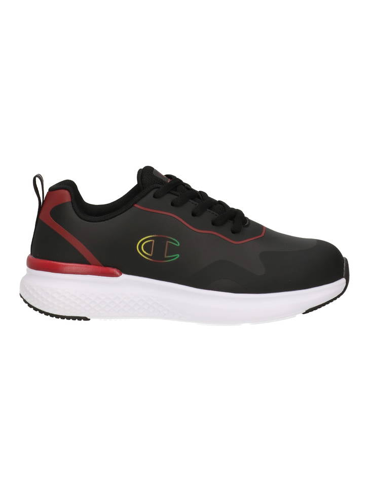 Champion Bold Winter B GS, Scarpe Da Ginnastica Unisex Ragazzo - Nero/Rosso