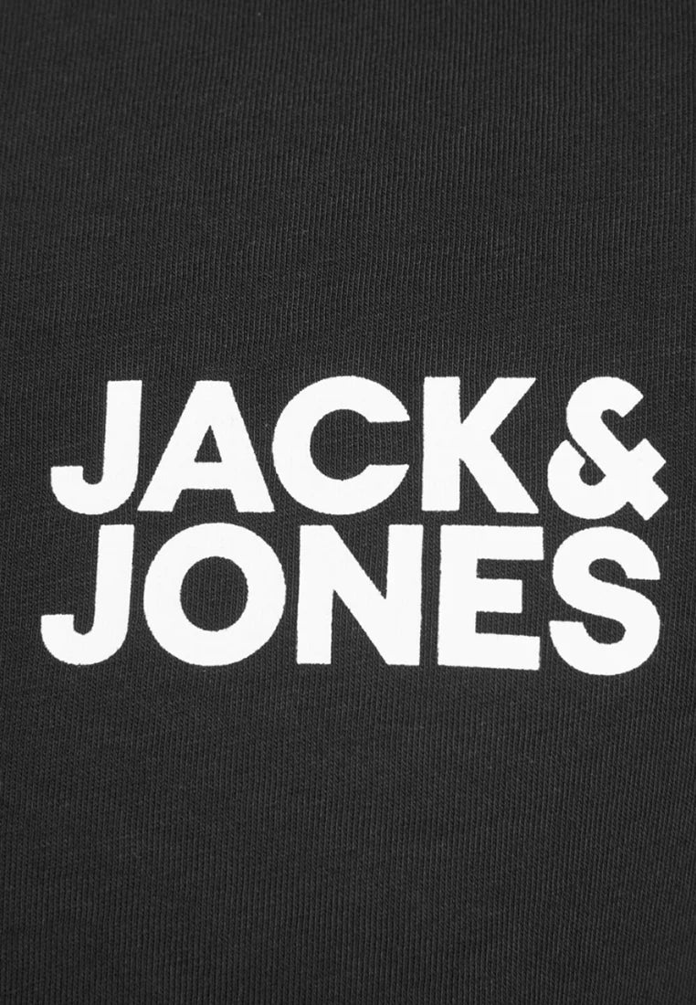 JACK & JONES JJECORP LOGO TEE SS O-NECK NOOS, T-shirt Uomo - Nero, Grigio