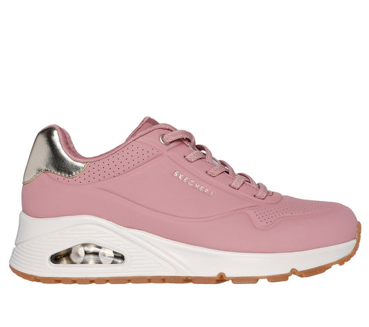 Skechers Uno - Shimmer Away, Sneakers Donna - Rosa e Oro