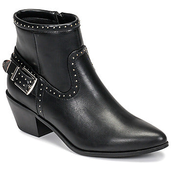 Stivaletti donne Only  TOBIO-7 PU STUD BOOT  Nero