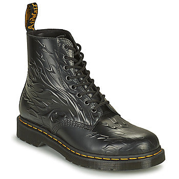 Stivaletti donne Dr. Martens 1460 FLAMES Nero