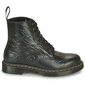 Stivaletti donne Dr. Martens 1460 FLAMES Nero