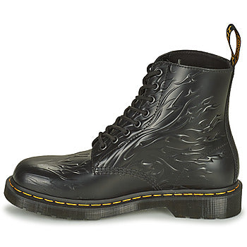 Stivaletti donne Dr. Martens 1460 FLAMES Nero