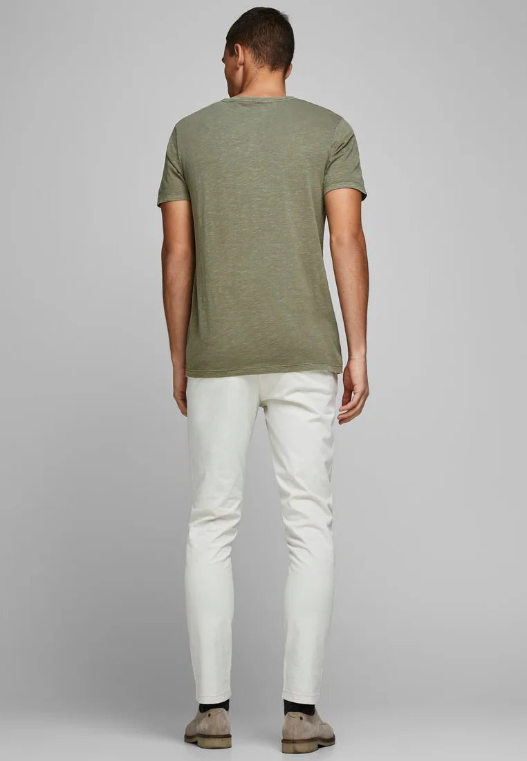 JACK & JONES JJESPLIT NECK TEE SS NOOS, T-shirt Uomo - Blu, Verde, Nero