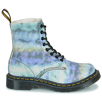 Stivaletti donne Dr. Martens 1460 Pascal Purple Summer Tye and Dye Blu