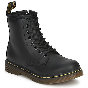 Stivaletti bambini ragazzo Dr. Martens 1460 JR BLACK SOFTY T Nero