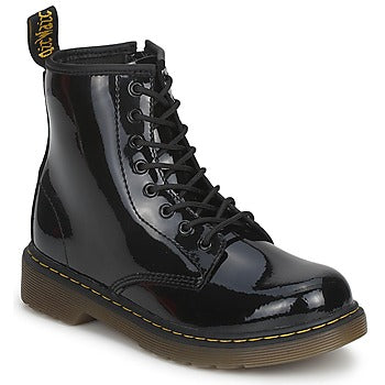 Stivaletti bambini ragazza Dr. Martens 1460 JR BLACK PATENT LAMPER Nero