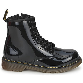 Stivaletti bambini ragazza Dr. Martens 1460 JR BLACK PATENT LAMPER Nero