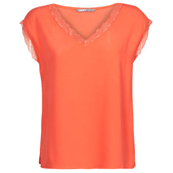 T-shirt donne Only  ONLJASMINA  Arancio