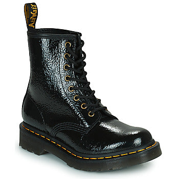 Stivaletti donne Dr. Martens 1460 Distressed Patent Nero