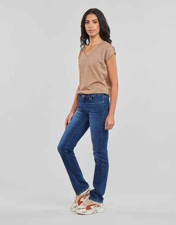 Jeans Flare donne Only  ONLALICIA LIFE REG STRT DNM DOT  Blu