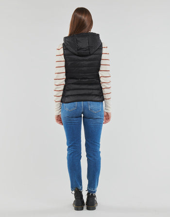 Piumino donne Only  ONLNEWTAHOE HOOD WAISTCOAT OTW NOOS  Nero