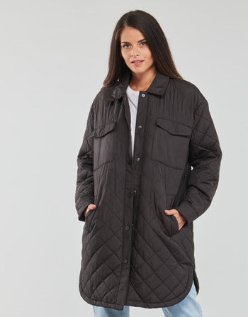 Piumino donne Only  ONLNEWTANZIA LONG QUILT SHACKET CC OTW  Nero