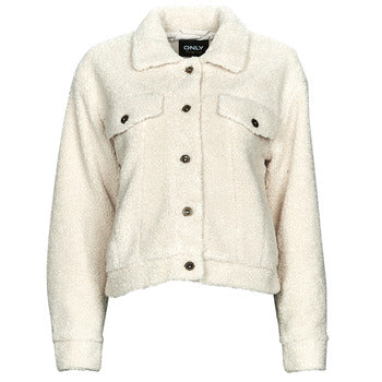 Giubbotto donne Only  ONLTELMA TEDDY JACKET CC OTW  Bianco