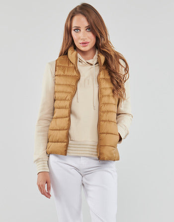 Piumino donne Only  ONLNEWCLAIRE QUILTED WAISTCOAT OTW  Marrone