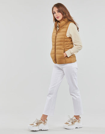 Piumino donne Only  ONLNEWCLAIRE QUILTED WAISTCOAT OTW  Marrone