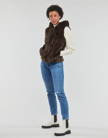 Giubbotto donne Only  ONLMALOU FAUX FUR WAISTCOAT CC OTW  Marrone