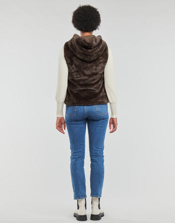 Giubbotto donne Only  ONLMALOU FAUX FUR WAISTCOAT CC OTW  Marrone