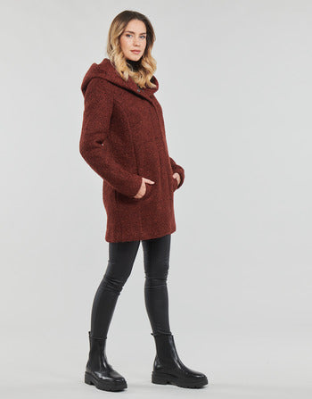 Mantella donne Only  ONLSEDONA BOUCLE WOOL COAT OTW NOOS  Rosso