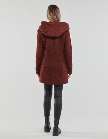 Mantella donne Only  ONLSEDONA BOUCLE WOOL COAT OTW NOOS  Rosso