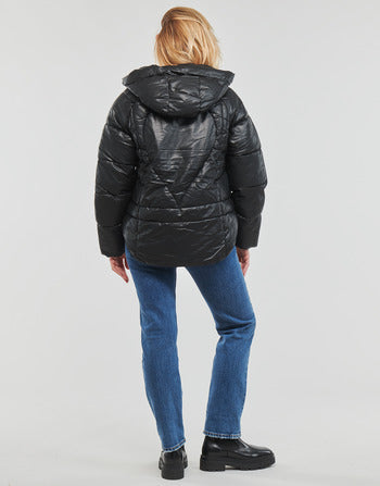 Piumino donne Only  ONLANJA FAUX LEATHER PUFFER CC OTW  Nero