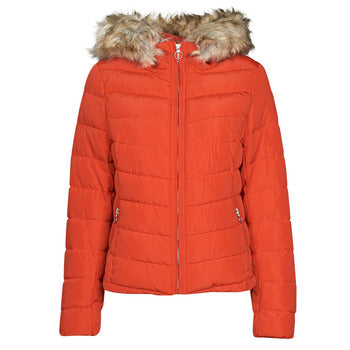 Piumino donne Only  ONLNEWELLAN QUILTED HOOD JACKET CC OTW  Rosso