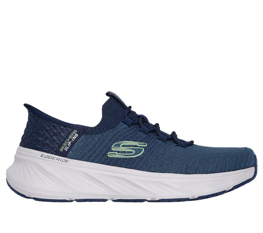 Skechers Edgeride-Raygo, Scarpe Slip-Ins Fitness Uomo - Blu/Lime