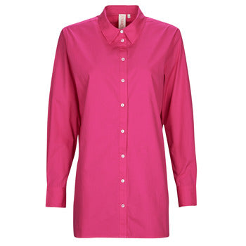 Camicia donne Only  ONLCURLY LS SHIRT WVN  Rosa