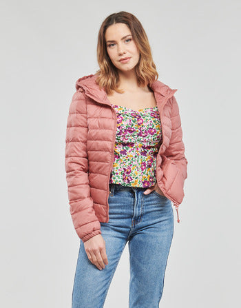 Piumino donne Only  ONLTAHOE HOOD JACKET  Rosa