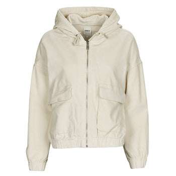 Giubbotto donne Only  ONLKENZIE L/S CORD JACKET CC PNT  Bianco