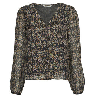 Camicetta donne Only  ONLHARPER L/S LUREX TOP  Marrone