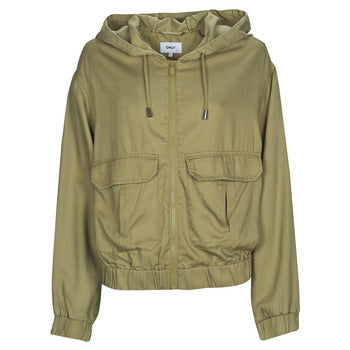 Giubbotto donne Only  ONLKENYA LIFE UTILITY HOOD JACKET  Kaki