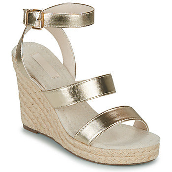 Sandali donne Only  ONLAMELIA-16 WEDGE SANDAL FOIL  Oro