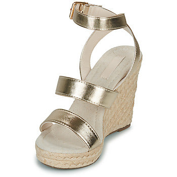 Sandali donne Only  ONLAMELIA-16 WEDGE SANDAL FOIL  Oro