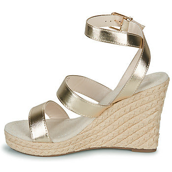 Sandali donne Only  ONLAMELIA-16 WEDGE SANDAL FOIL  Oro