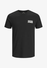 Upload the image to the Gallery viewer,JACK &amp; JONES JJECORP LOGO TEE SS O-NECK NOOS, T-shirt Uomo - Nero
