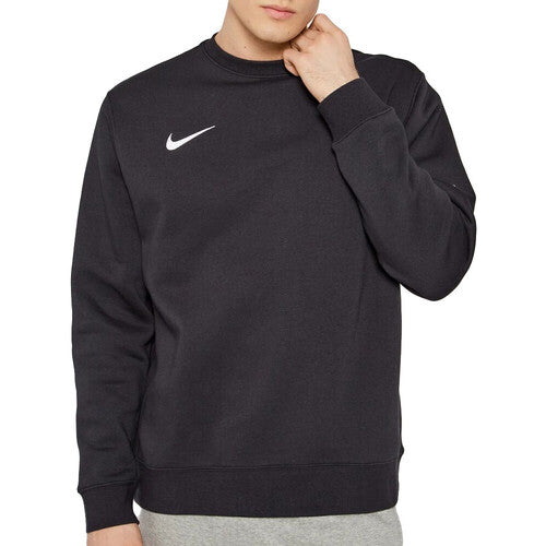 Nike CW6902, Felpa Senza Cappuccio Da Uomo Con Logo Ricamato - Nero