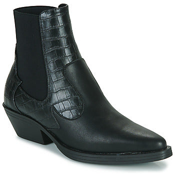 Stivaletti donne Only  ONLBRONCO-2 SHORT PU COWBOY BOOT  Nero