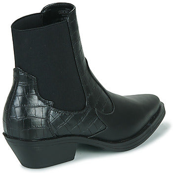 Stivaletti donne Only  ONLBRONCO-2 SHORT PU COWBOY BOOT  Nero