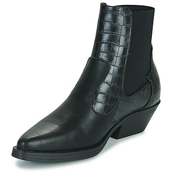 Stivaletti donne Only  ONLBRONCO-2 SHORT PU COWBOY BOOT  Nero