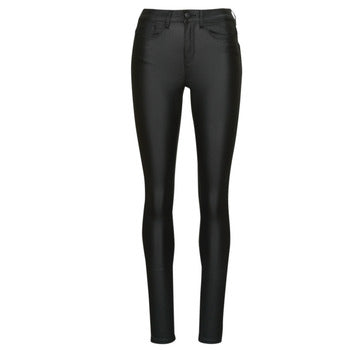 Jeans Slim donne Only  ONLANNE K MID WAIST COATED PNT  Nero