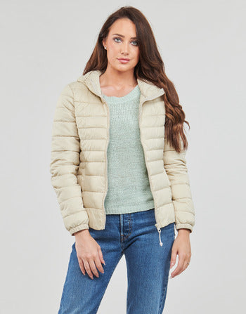 Piumino donne Only  ONLTAHOE HOOD JACKET OTW  Beige