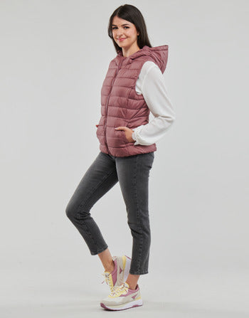 Piumino donne Only  ONLNEWTAHOE HOOD WAISTCOAT OTW  Viola