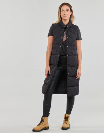 Piumino donne Only  ONLSTACY QUILTED LONG WAISTCOAT OTW  Nero