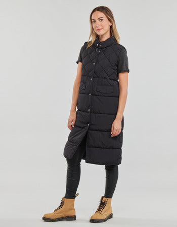 Piumino donne Only  ONLSTACY QUILTED LONG WAISTCOAT OTW  Nero