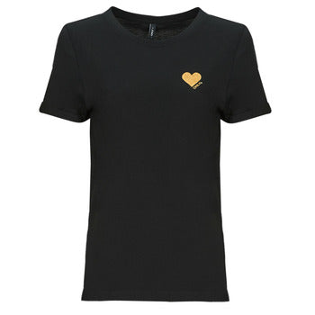 T-shirt donne Only  ONLKITA S/S LOGO TOP  Nero