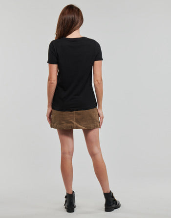 T-shirt donne Only  ONLKITA S/S LOGO TOP  Nero