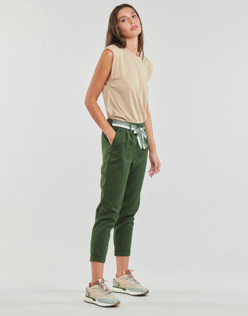 Pantalone Chino donne Only  ONLRITA LOOSE NEW BELT PANT TLR  Verde